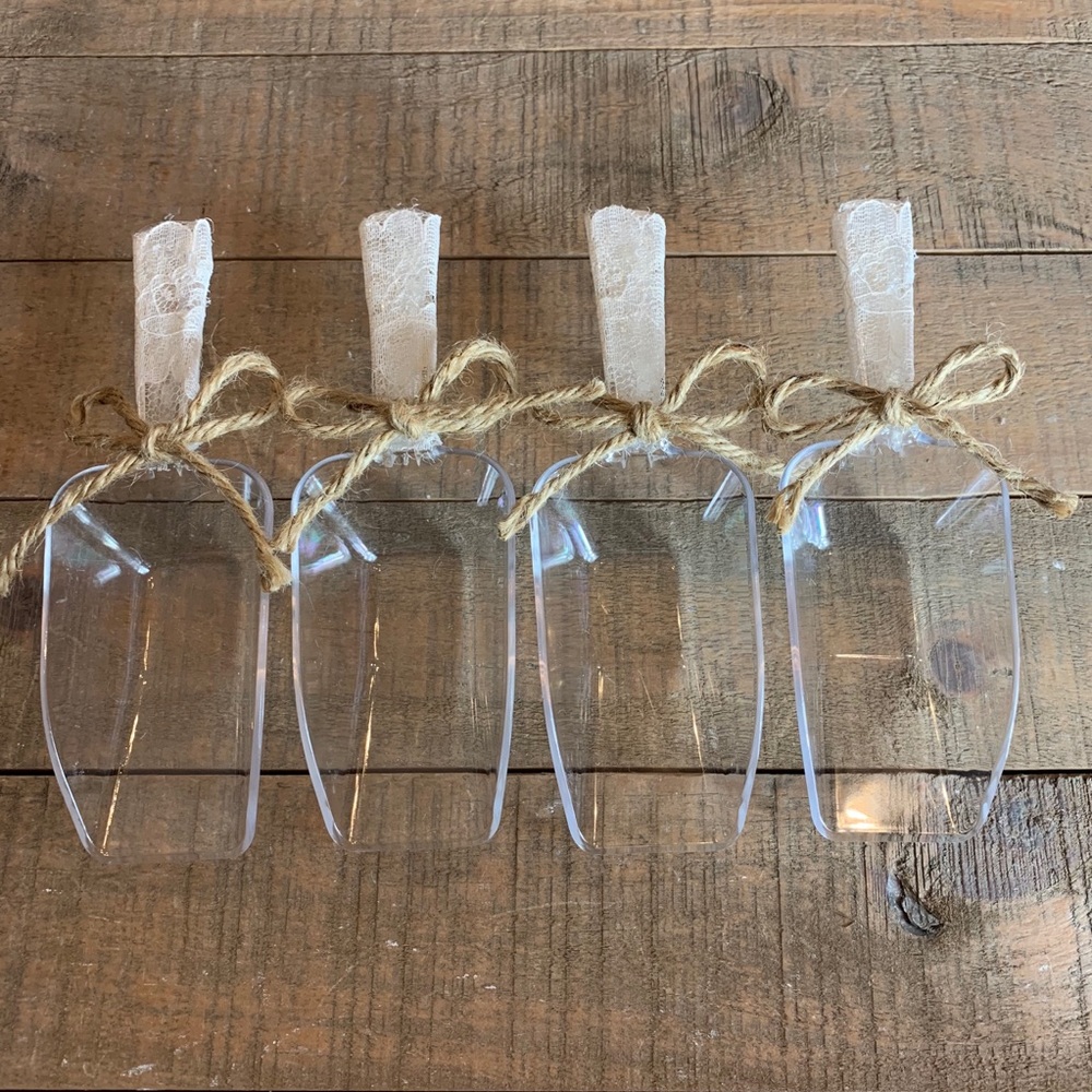 Rustic looking buffet scoops